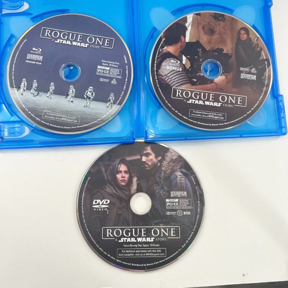 Rogue One A Star Wars Story Blu-Ray DVD Rated PG-13 - Picture 4 of 7